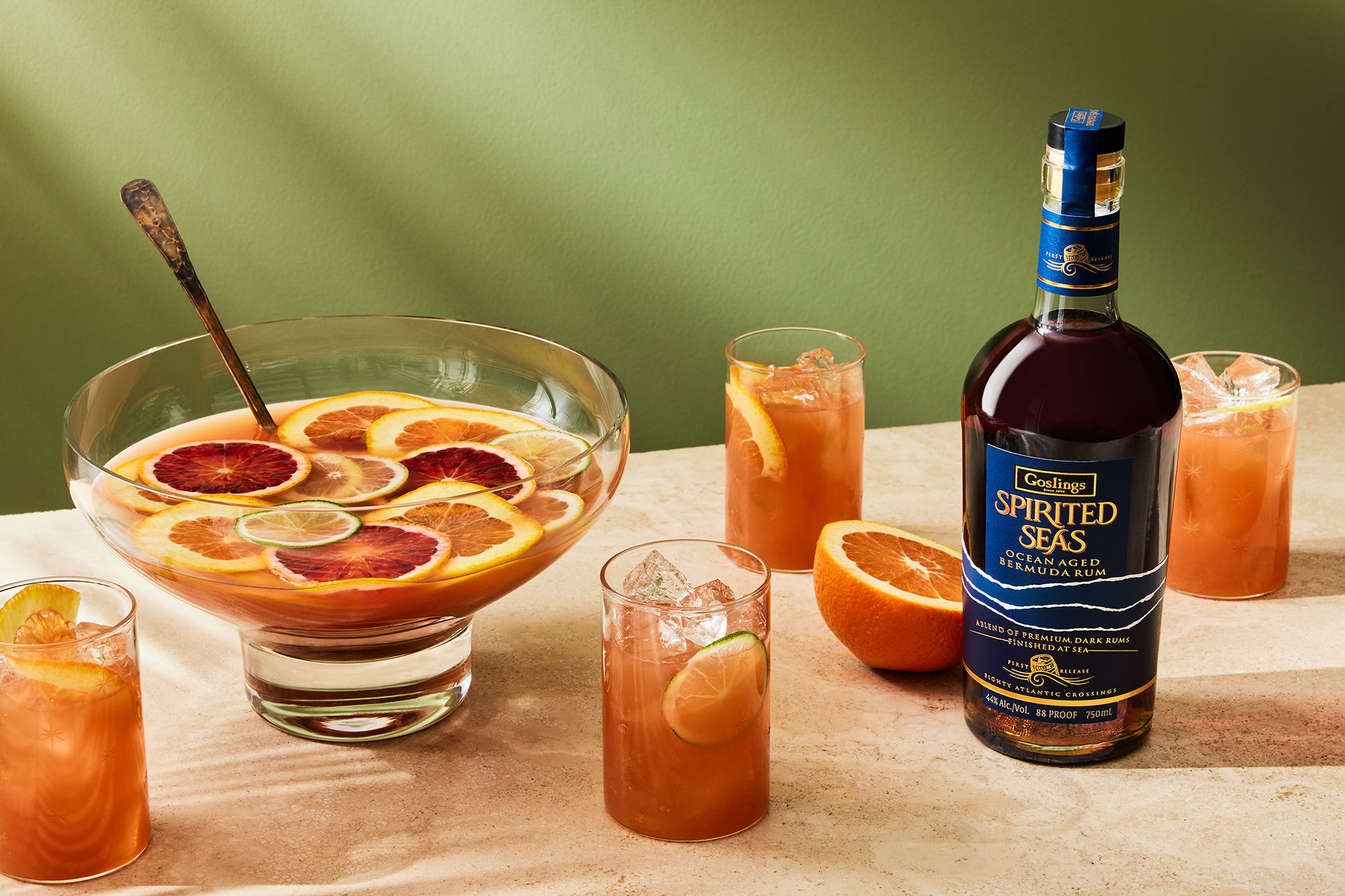  Winter Citrus Rum Punch(Serves 12)