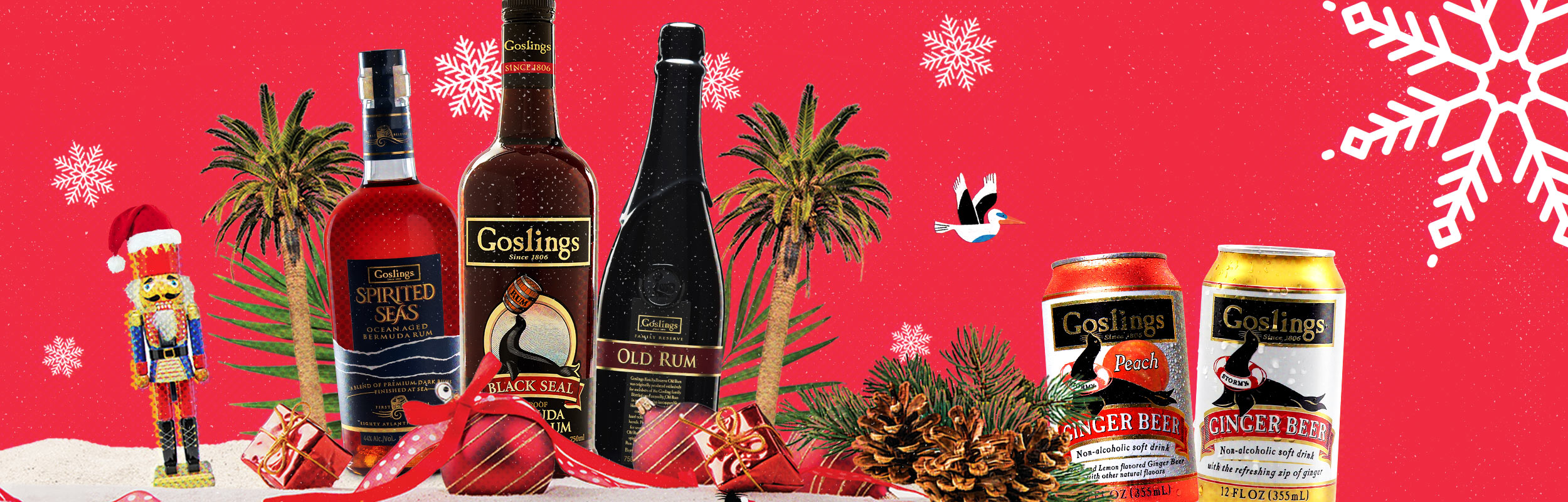 Goslings Rum Holiday 2023 product portfolio